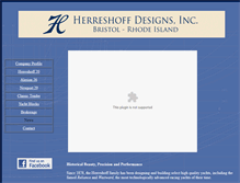 Tablet Screenshot of herreshoffdesigns.com